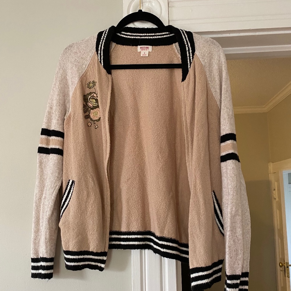 Varsity Sweater with Embroidery